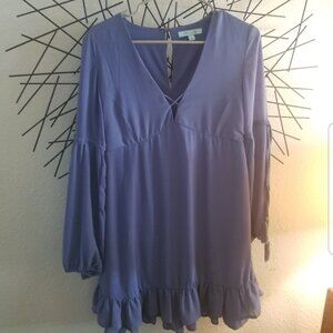 BOHO flowy she and sky dress size small